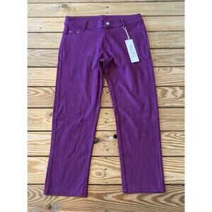 NWT Yelete Athletic Skinny Leggings Pants Size Medium Women’s Plum Purple